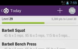 Fitocracy screenshot 1