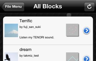 TENORI-ON screenshot 2
