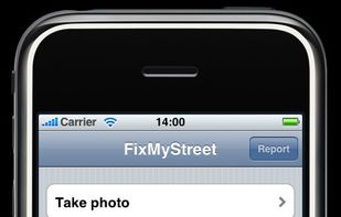 Screenshot of iPhone app.