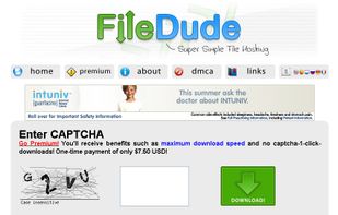 FileDude without Adblock Plus