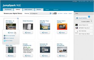 Digital library in Grid View for quick visual search