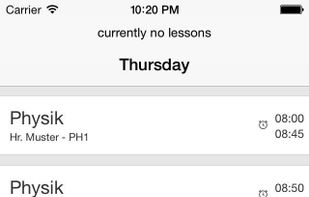 MyTimeTable.de screenshot 1