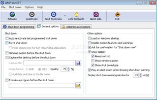 AMP WinOFF screenshot 1