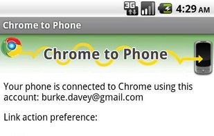 Google Chrome to Phone screenshot 1