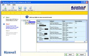Kernel for Lotus Notes to Outlook screenshot 2
