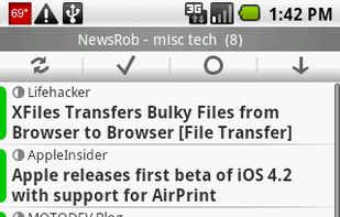 NewsRob screenshot 1