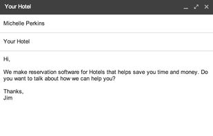 Gmail compose screen with Groove.