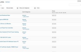 Manage your links easily including being able to categorize and sort them