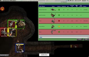 What the players see