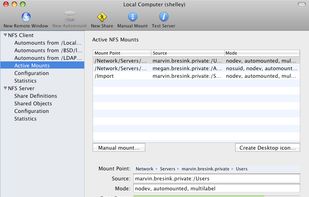 Monitor current connections to NFS servers
