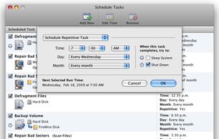 Schedule tasks