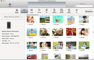 321Soft iPhone Data Recovery for Mac screenshot 1