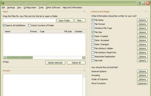 Columns and Design of the file-list