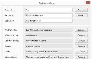 Backup configuration