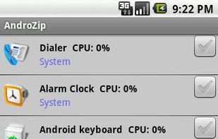 AndroZip screenshot 1