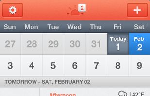 Sunrise Calendar screenshot 1
