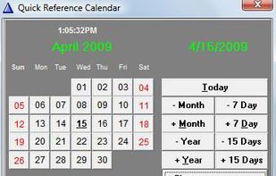 There is also this handy pop-up perpetual reference calendar included on the right-click menu!