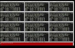 12 ssh sessions under the control of one master window