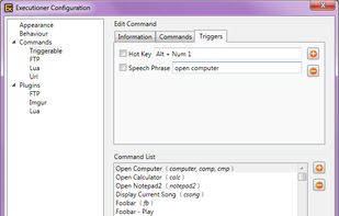 How the commands are triggered