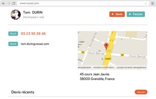 Vosae contact management