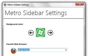 Metro Sidebar screenshot 1
