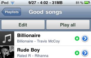 Grooveshark screenshot 3