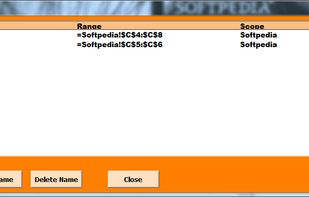 Exceltastic allows you to access the name range from the Excel's ribbon menu.