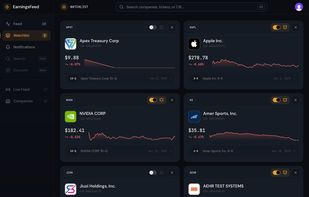 Earnings Feed Watchlist