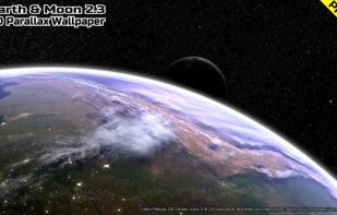 Earth and Moon in HD screenshot 1