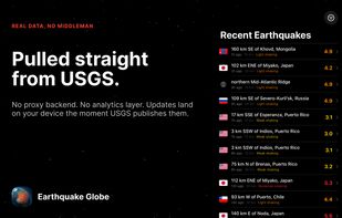Earthquake Globe screenshot 1