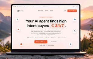 EaseClaw homepage: your AI agent finds high-intent buyers 24/7 across 12 platforms and drafts every reply for you to send.