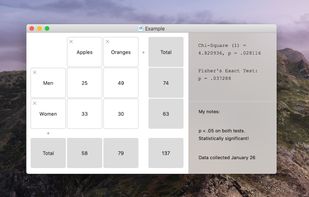 Easy Chi-Square Calculator screenshot 1