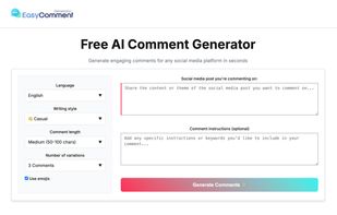 Easy Comment Generator screenshot 1