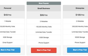 Easy Pricing Tables screenshot 1