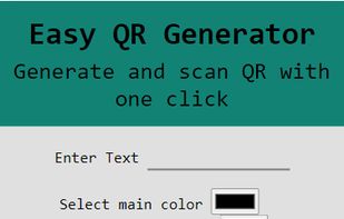Color QR code in mobile device