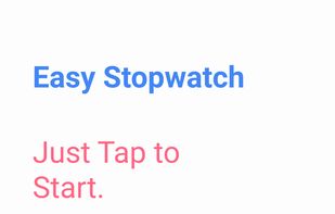 Easy Stopwatch screenshot 1