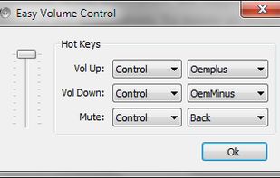 A screenshot of Easy Volume Control's settings.