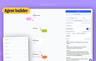 Visual no-code Agent builder