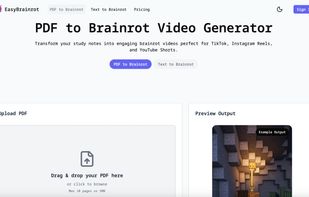 pdf to brainrot video generator