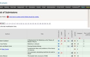 EasyChair screenshot 1