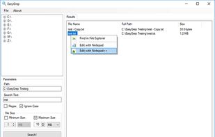 EasyGrep screenshot 1