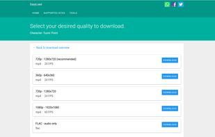 Depending on the site you are downloading from, you can select exactly the format you want. Let it be 1080p, 4k, 360 degree videos, FLAC audio, MP3 V0/320 or dozens of other formats.