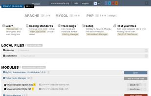 EasyPHP screenshot 1