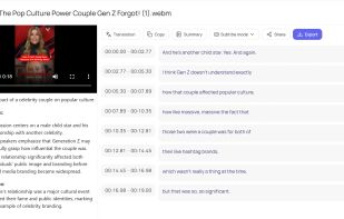 Edit and Export Transcript with EasyScribe