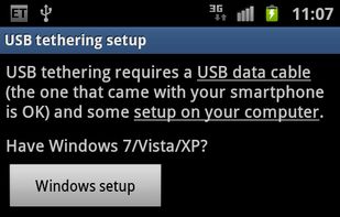 EasyTether screenshot 2