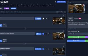 Main storyboard editor