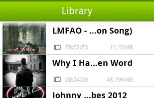 View in Library and enjoy videos offline