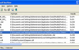 OpenedFilesView screenshot 1