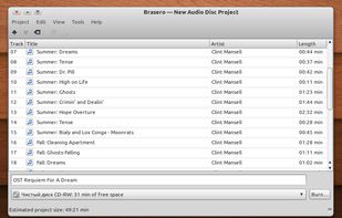 Brasero screenshot 1