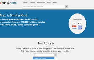 Home page for the web application
